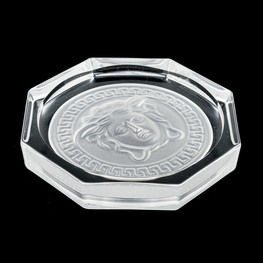 ROSENTHAL VERSACE Medusa Lumiere Clear Coaster