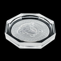 ROSENTHAL VERSACE Medusa Lumiere Clear Coaster