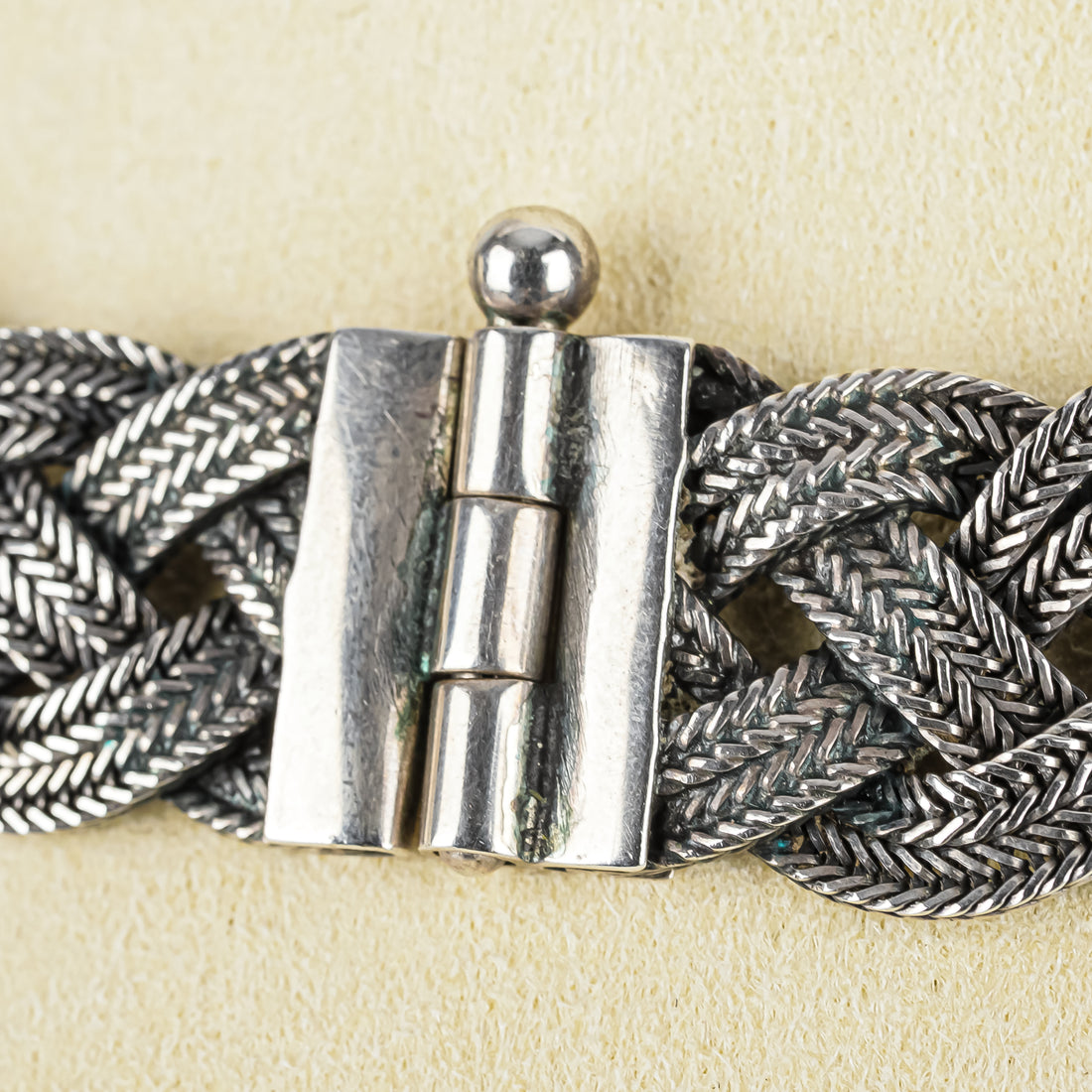 Vintage 835 Silver Scandinavian Woven/Braided Collar Necklace