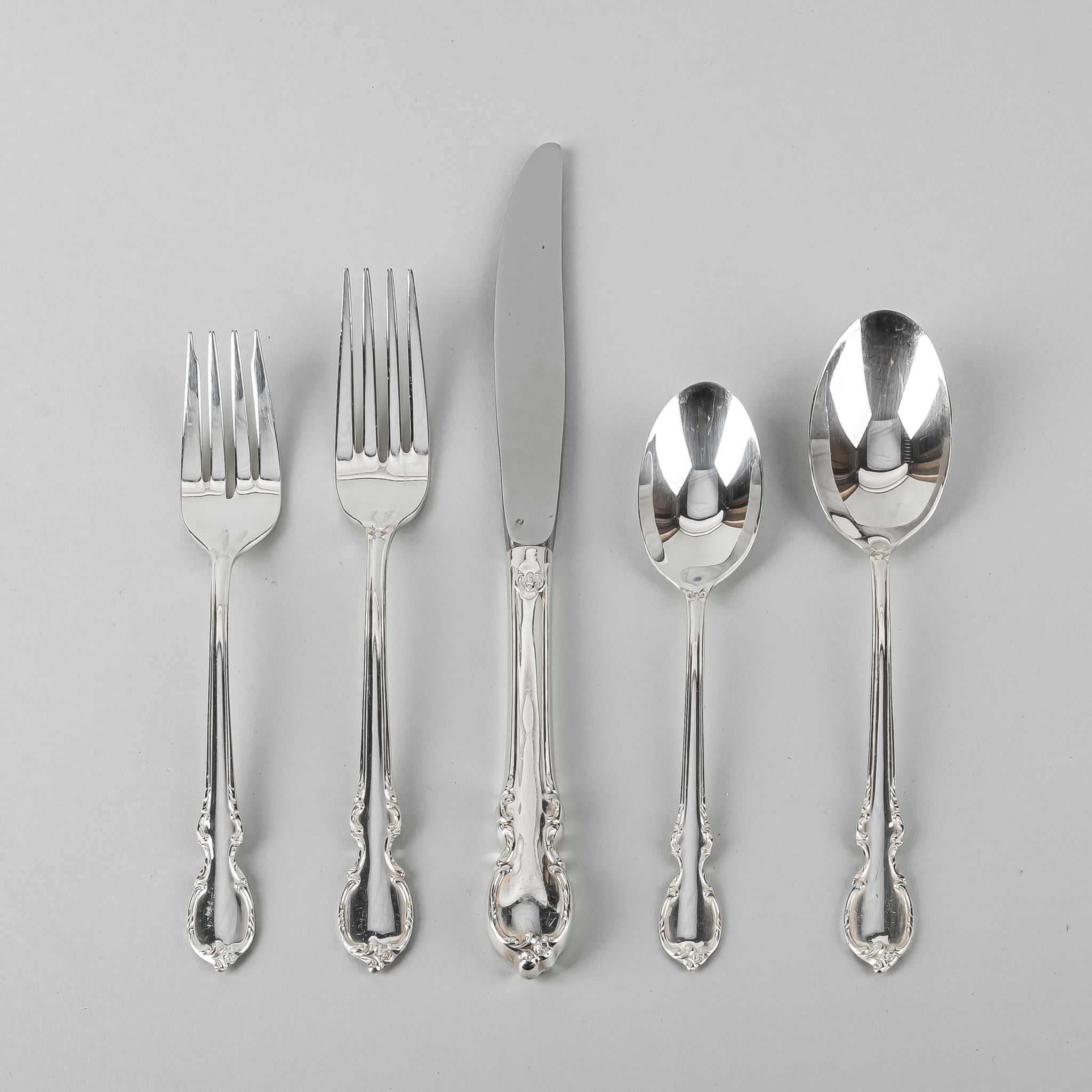 1847 ROGERS BROS Reflection Silver Plate Flatware 12 Place