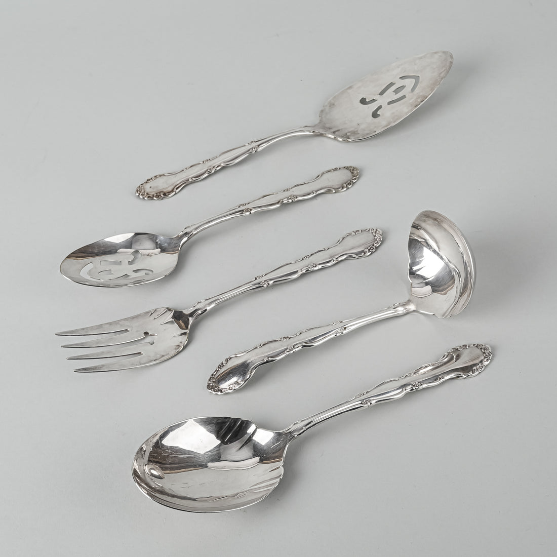 1881 ROGERS Flirtation Silver Plate Flatware 15 Place Settings Plus Extras