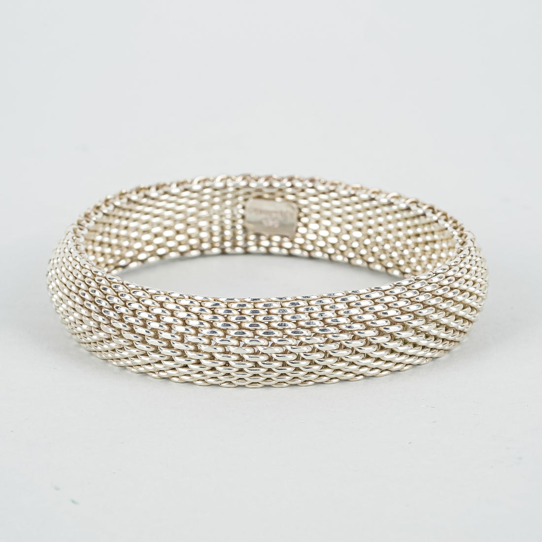 TIFFANY & CO Sterling Silver Weave Somerset 15mm Bracelet
