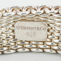 TIFFANY & CO Sterling Silver Weave Somerset 15mm Bracelet