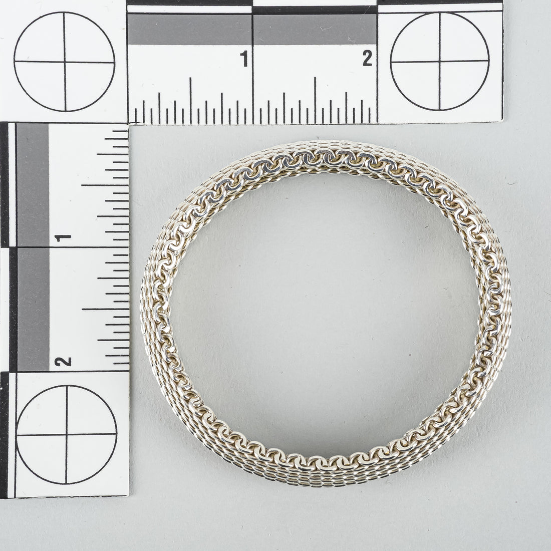TIFFANY & CO Sterling Silver Weave Somerset 15mm Bracelet
