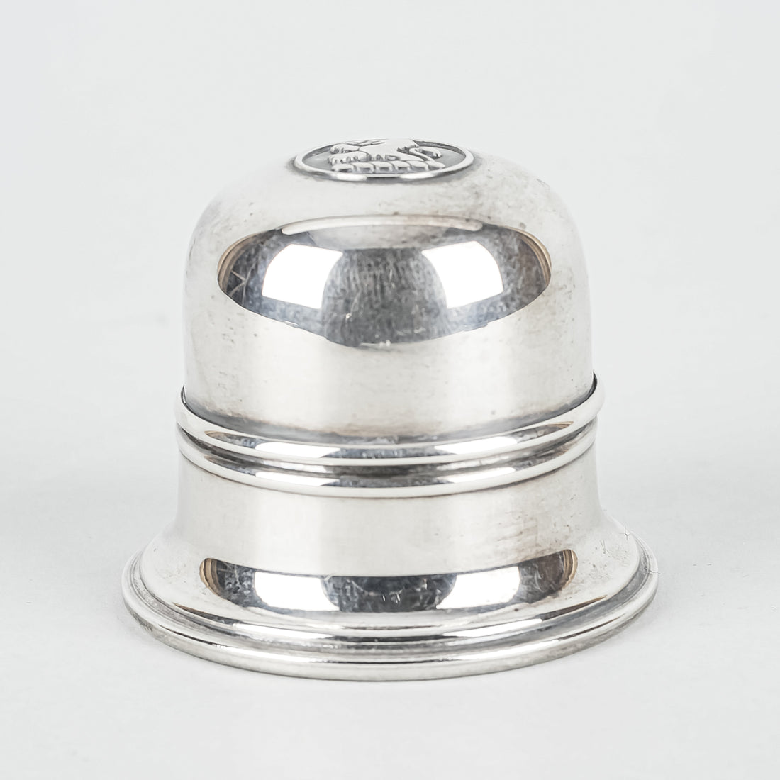 BIRKS Regency Silverplate "Lion" Domed Ring Box