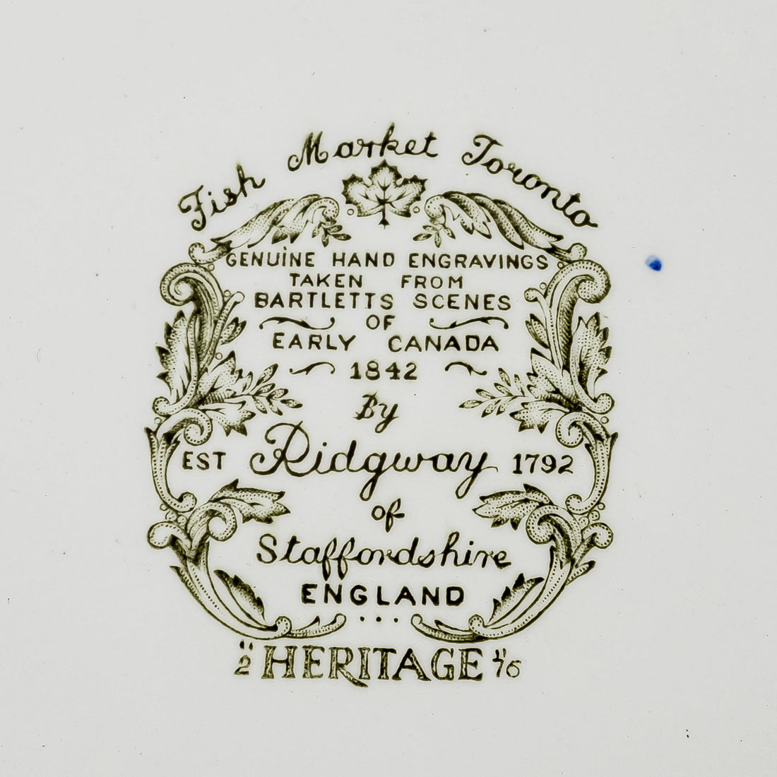 RIDGWAY Heritage Bartletts Canada 62 Pieces