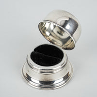 BIRKS Regency Silverplate "Lion" Domed Ring Box