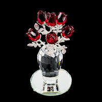 SWAROVSKI Crystal Memories Roses Red/Rhodium 627098