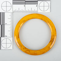 3-Piece Stack Yellow Marble End-Of-Day Bakelite Bangle