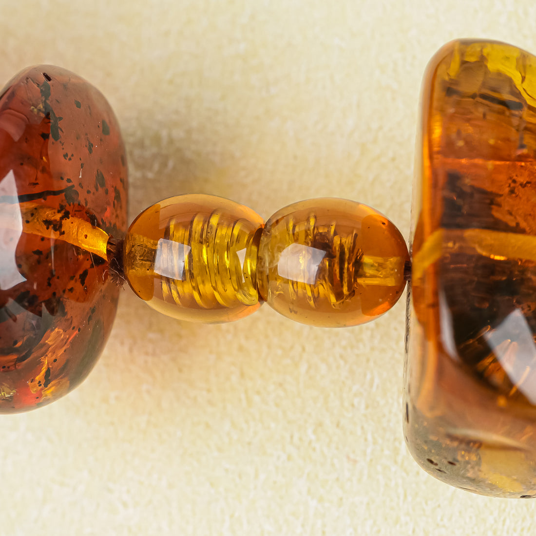 Vintage Graduated Baltic Amber Large Bead Necklace