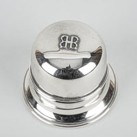 BIRKS Regency Silverplate "BB" Domed Ring Box