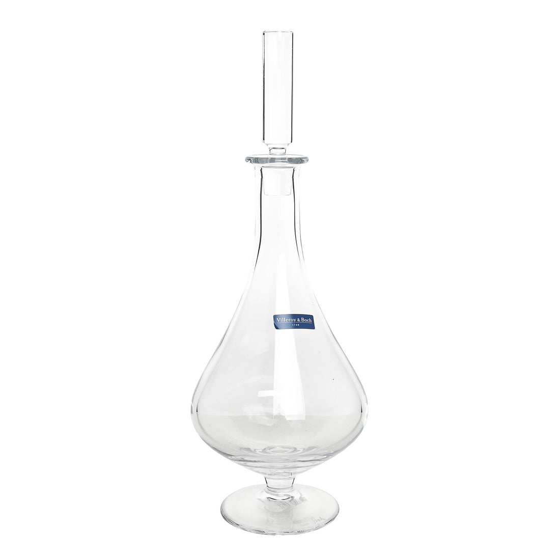 VILLEROY AND BOCH Vinobile Signum Crystal Footed Decanter And Stopper