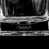 CHRISTOFLE Crystal Spirit Decanter With Silverplate Collar And Stopper