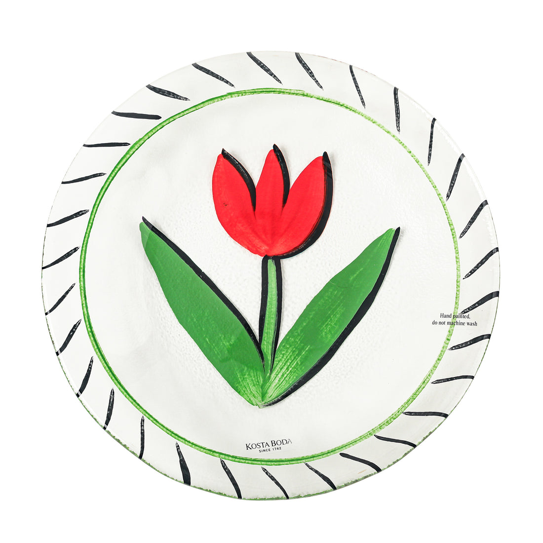 KOSTA BODA Ulrica Hydman-Vallien TULIPA Dessert Set 7 Pieces
