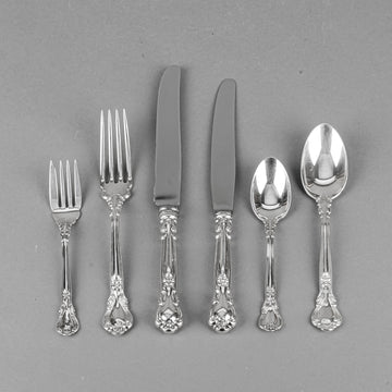 BIRKS Chantilly Sterling Flatware 8 Place Settings Plus Extras