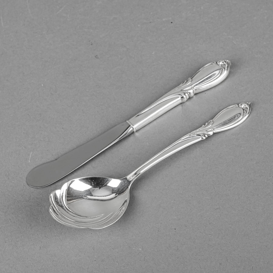 INTERNATIONAL SILVER Rhapsody Sterling Flatware 8 Place Settings Plus Extras