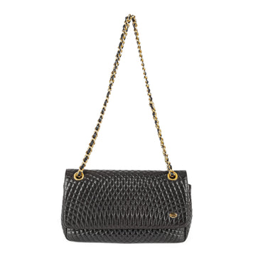 BALLY Black Quilted Leather Shoulder Bag