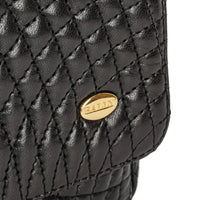 BALLY Black Quilted Leather Shoulder Bag