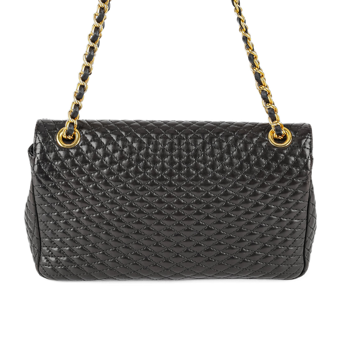 BALLY Black Quilted Leather Shoulder Bag