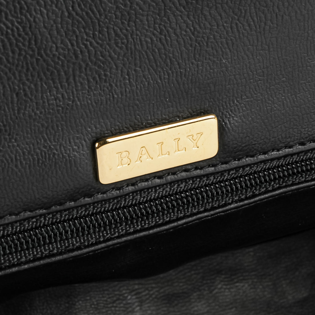 BALLY Black Quilted Leather Shoulder Bag