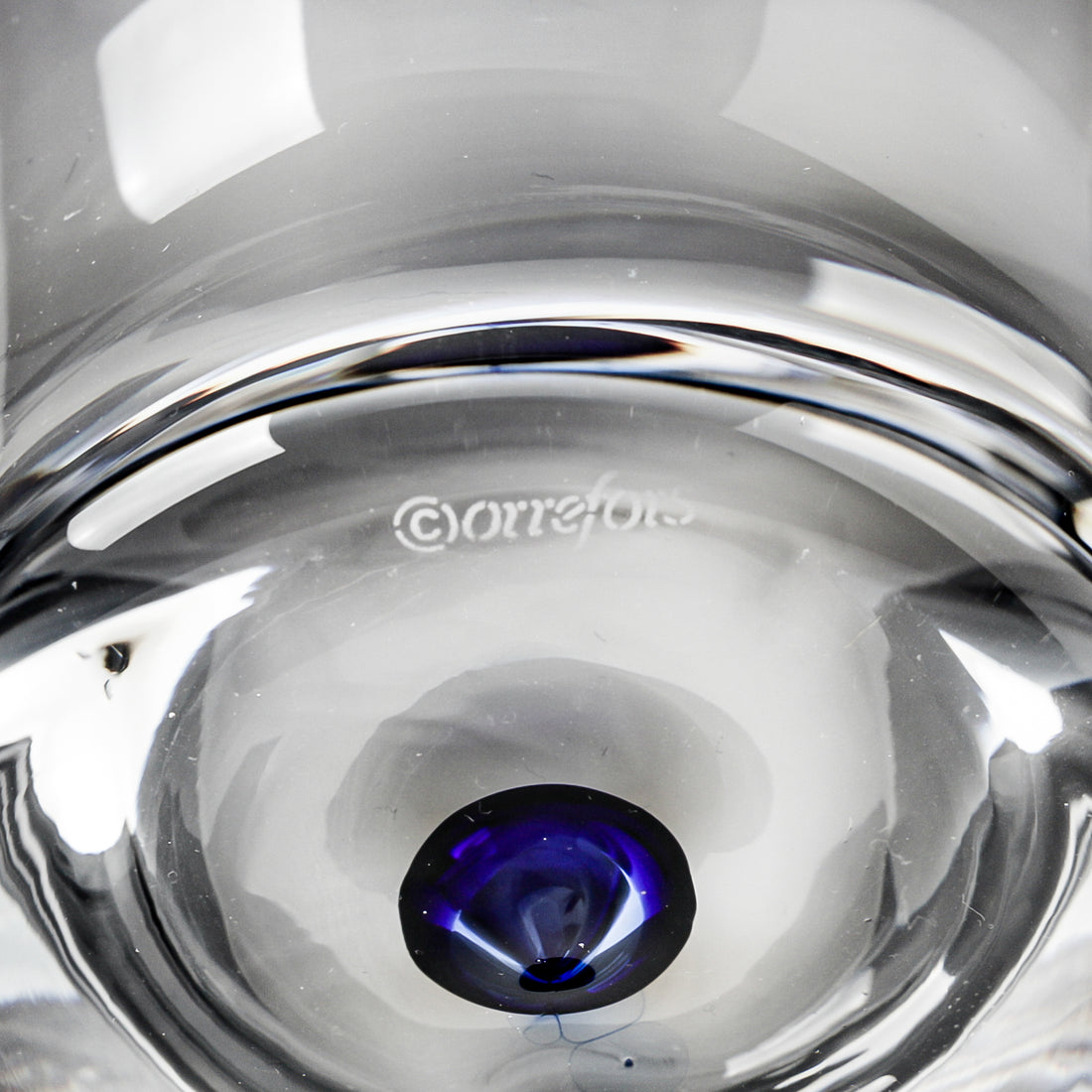 ORREFORS Intermezzo Blue Wine Carafe