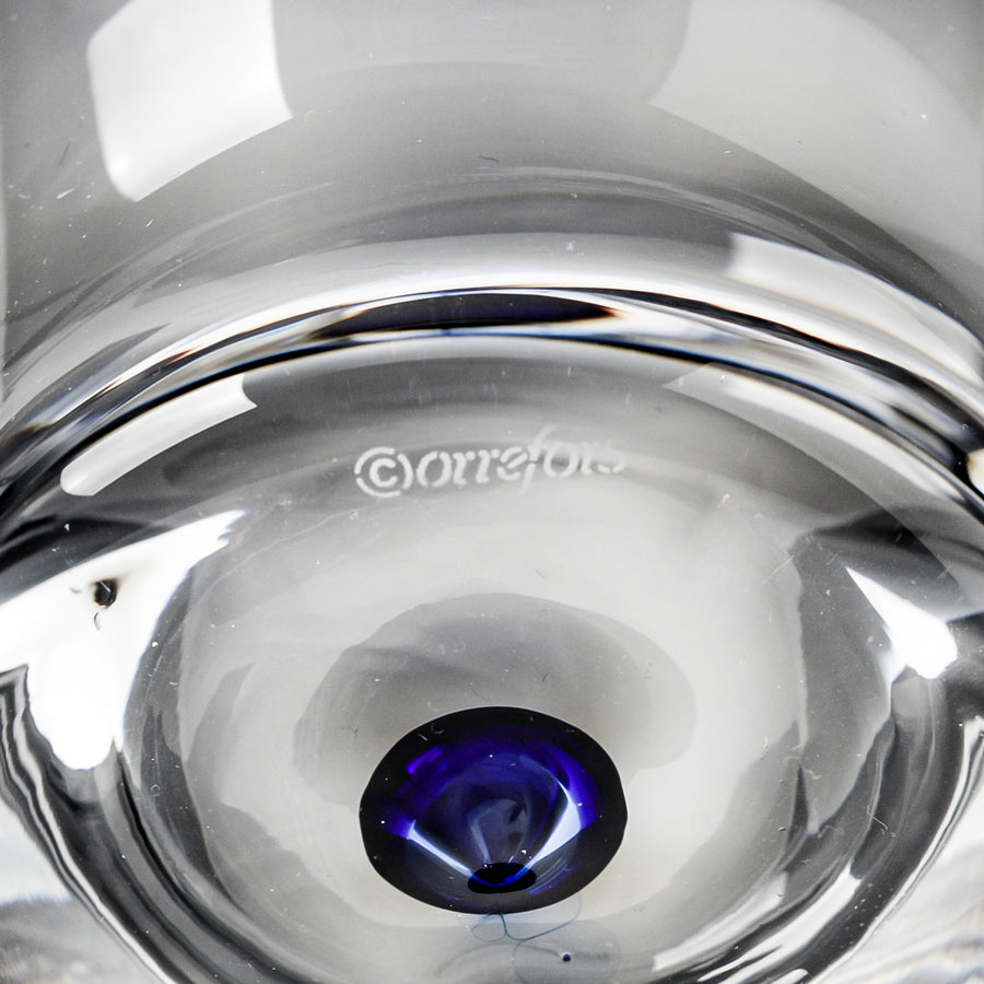 ORREFORS Intermezzo Blue Wine Carafe