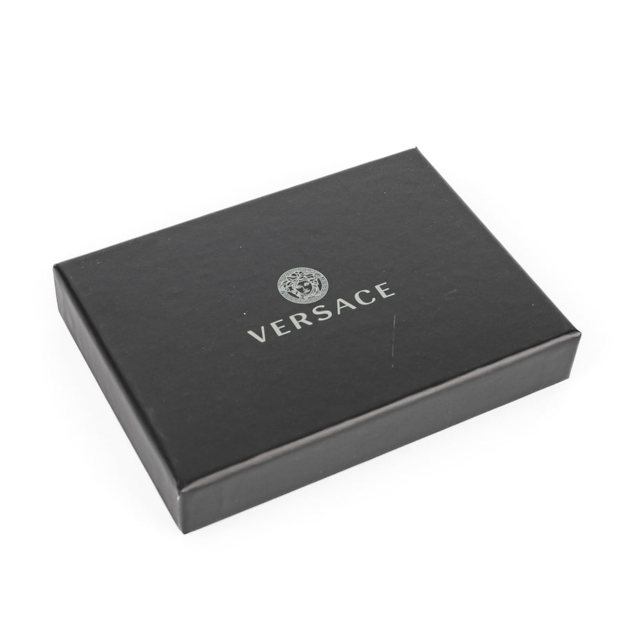 VERSACE La Medusa Cardholder - Black Leather