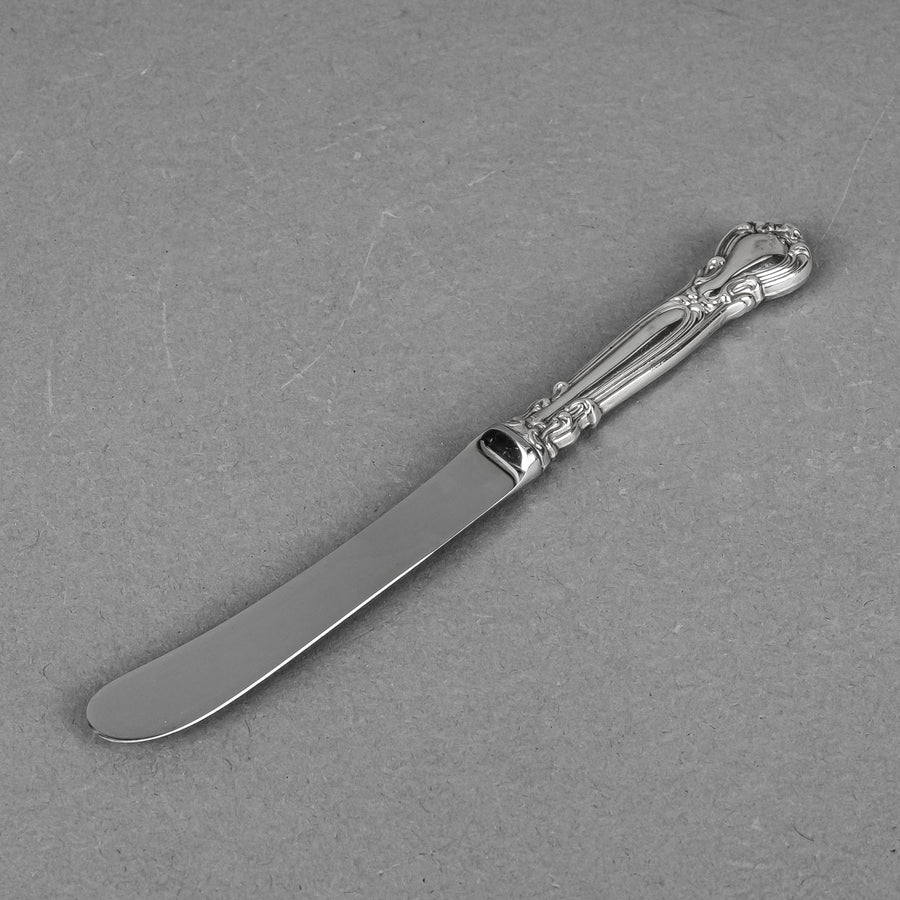 BIRKS Chantilly Sterling Handle Stainless Steel Butter Knives Set of 4