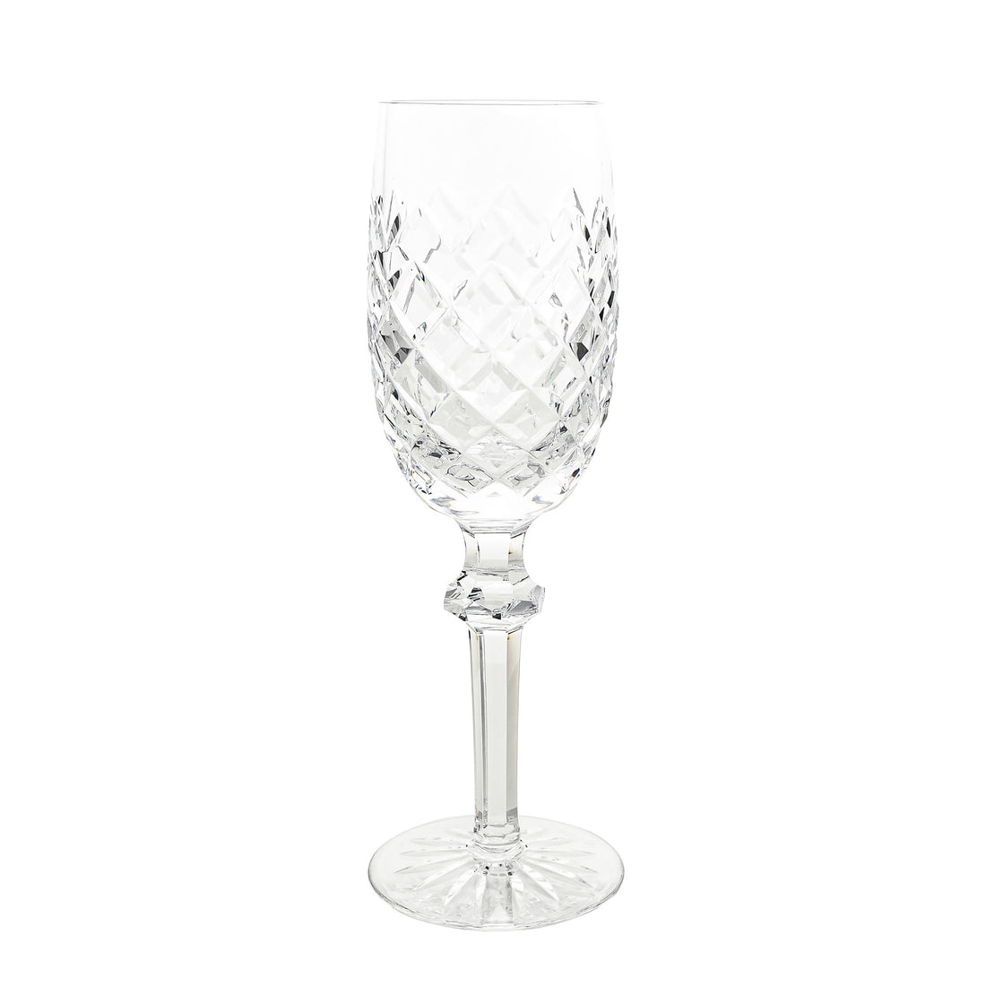WATERFORD Powerscourt Cut Crystal Champagne Flutes Set Of 2