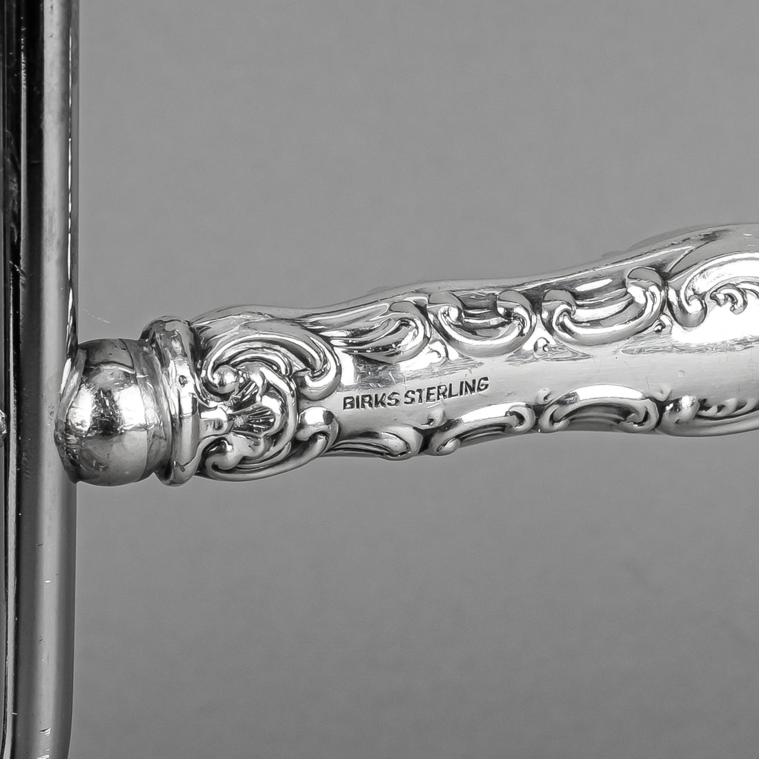 BIRKS Pompadour Sterling Handle Cheese Cutter
