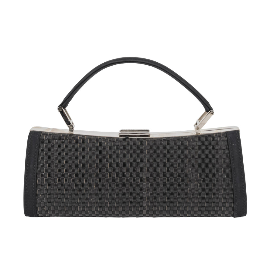 GIORGIO ARMANI Evening Bag - Black Basketweave