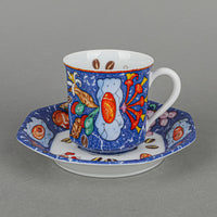HERMES Marqueterie Demitasse & Saucer