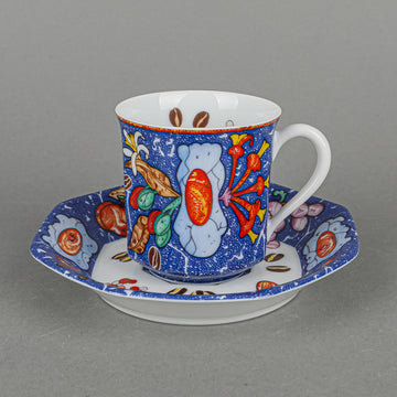 HERMES Marqueterie Demitasse & Saucer