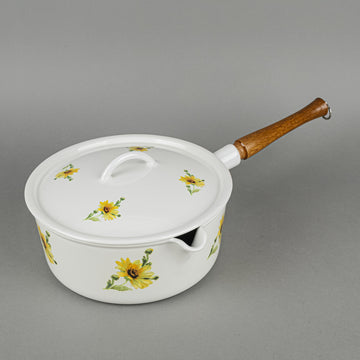 FE BELGIUM Descoware Enamel Cast Iron Lidded Sauce Pan