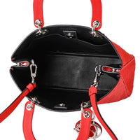 CHRISTIAN DIOR Large Diorissimo Bag - Vermillion Ostrich