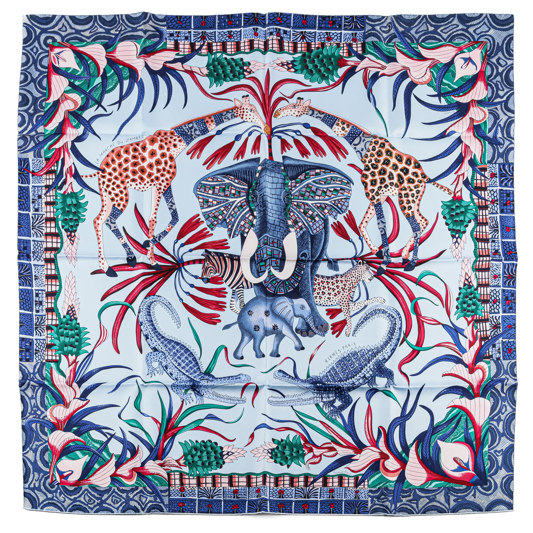 HERMES Silk Scarf 90 - La Marche du Zambeze