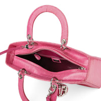 CHRISTIAN DIOR Lady Dior Bag - Pink Lizard