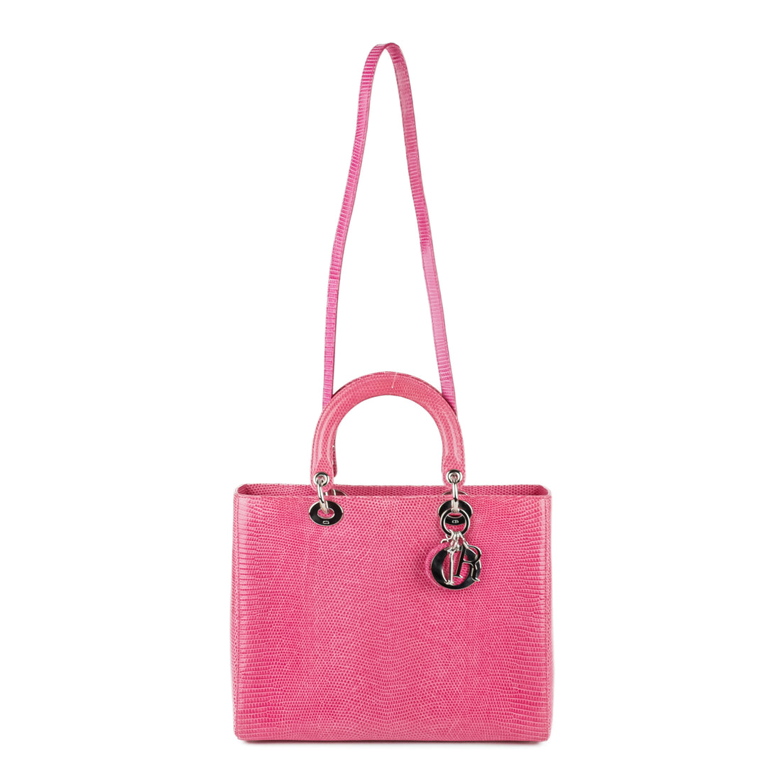 CHRISTIAN DIOR Lady Dior Bag - Pink Lizard