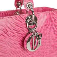 CHRISTIAN DIOR Lady Dior Bag - Pink Lizard