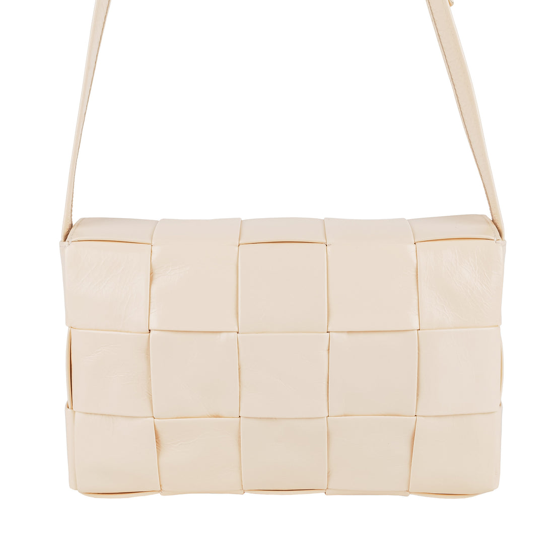BOTTEGA VENETA Intrecciato Cassette Bag - Ivory Leather