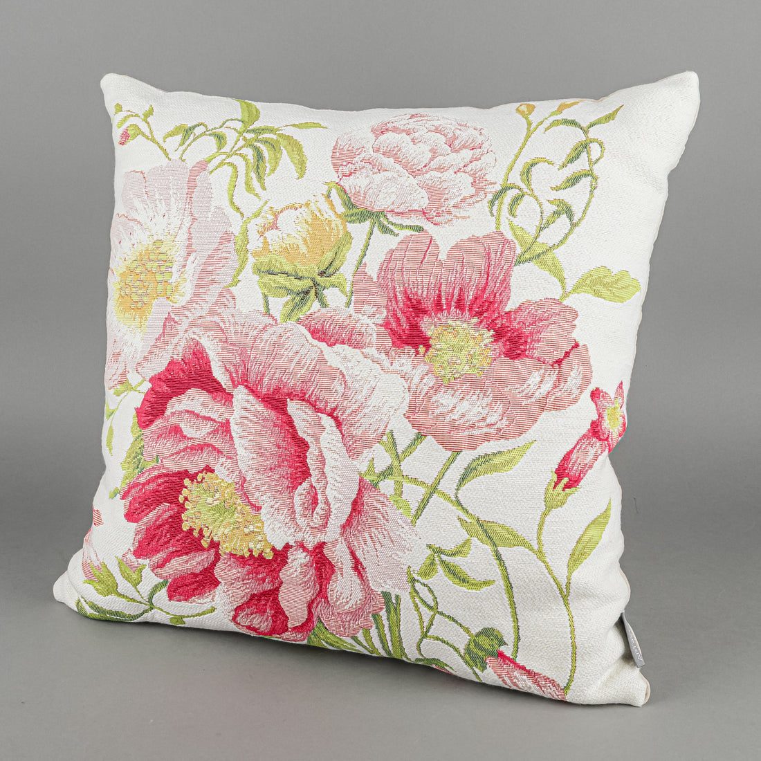 TISSAGE ART DE LYS Jacquard Pillow - Floral