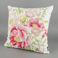 TISSAGE ART DE LYS Jacquard Pillow - Floral