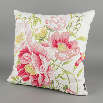 TISSAGE ART DE LYS Jacquard Pillow - Floral