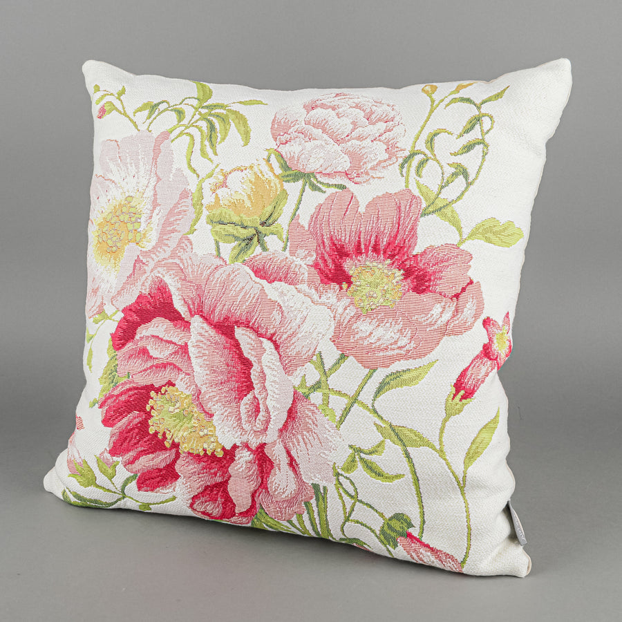 TISSAGE ART DE LYS Jacquard Pillow - Floral