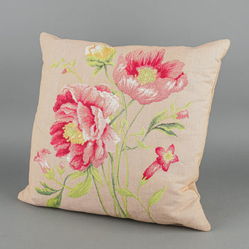 CHARLOTTE HOME INDUSTRIES Jacquard Pillow - Floral