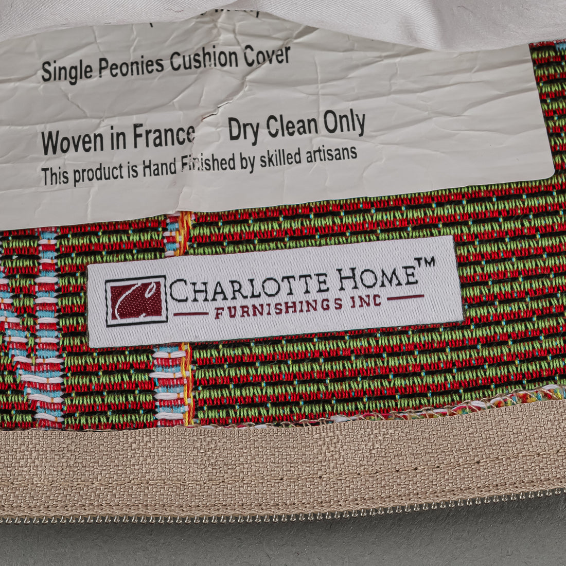 CHARLOTTE HOME INDUSTRIES Jacquard Pillow - Floral