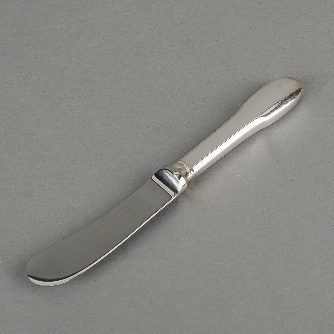 CHRISTOFLE Cluny Sterling Handle And Stainless Steel Butter Knife