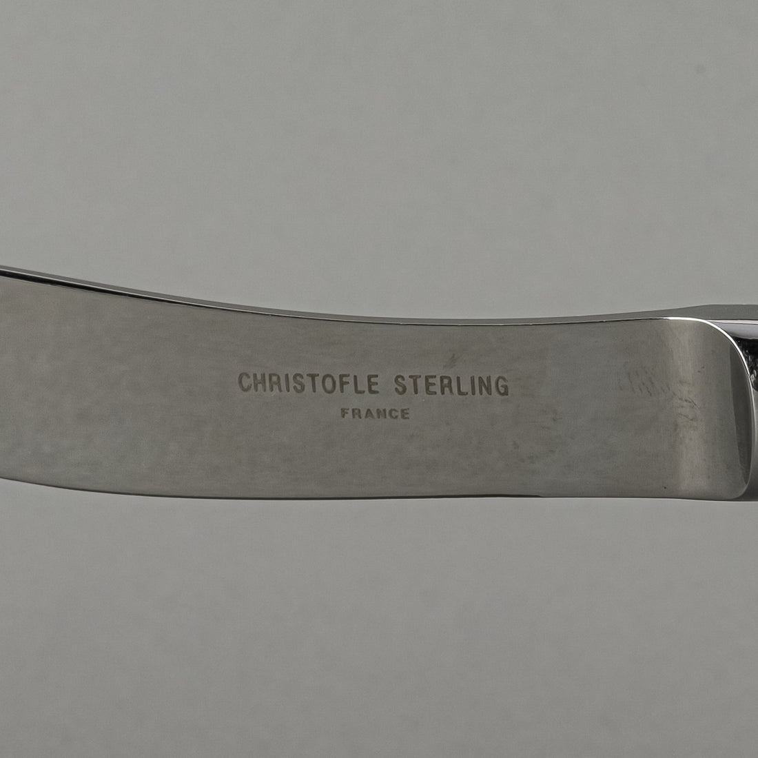CHRISTOFLE Cluny Sterling Handle And Stainless Steel Butter Knife