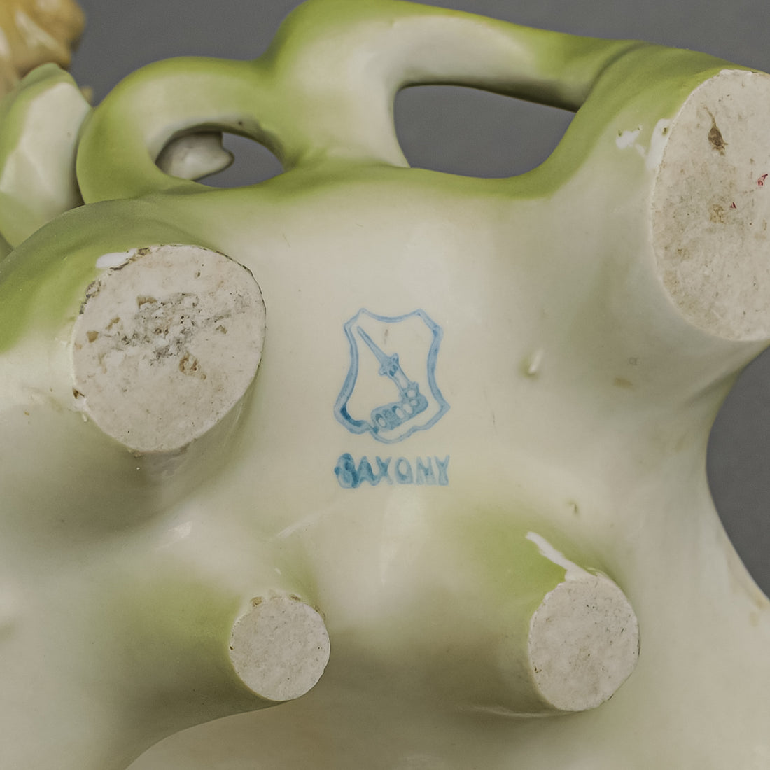 Continental Art Nouveau Figural Porcelain Vase