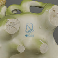 Continental Art Nouveau Figural Porcelain Vase